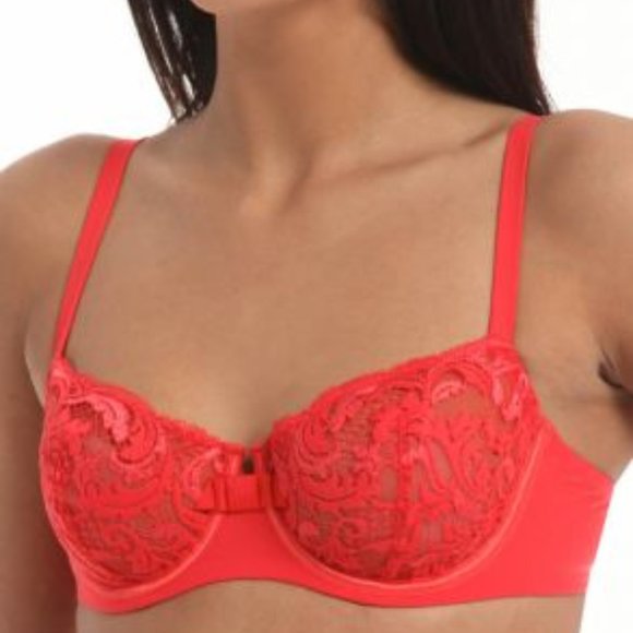 NWT  LOU PICCADILLY LACE DEMI BRA - Picture 2 of 3